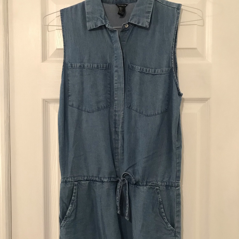 Denim romper